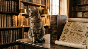 Kočka latinsky: Felis catus a vědecká taxonomie šelem 4 Kočka u encyklopedie s latinským popisem Felis catus